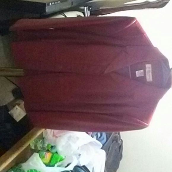 Preston & York jacket/red leather - Picture 1 of 2